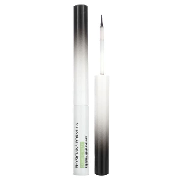 Physicians Formula, Organic Wear, Precision Liquid Eyeliner with Chamomile Oil, Black, 0.09 fl oz (2.7 ml)