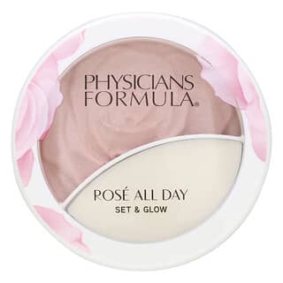Physicians Formula, Rosé All Day, Set & Glow, puder rozświetlający i kremowy balsam, 1711500 Rozświetlająca róża, 1 sztuka