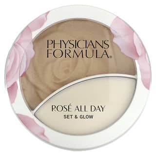 Physicians Formula, Rosé All Day, Set & Glow, Illuminating Powder & Dewy Balm, 1711501 Sunlit Glow, 1 Count