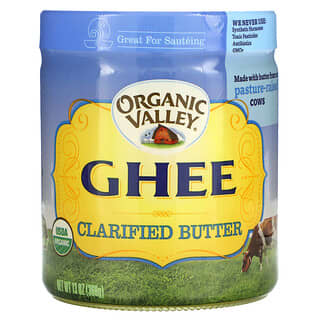 Organic Valley, Orgânica, Ghee, Manteiga Clarificada, 13 oz (368 g)