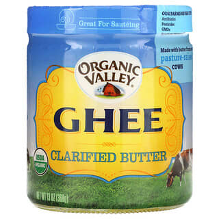 Organic Valley‏, אורגני, גהי, חמאה מזוקקת, 13 אונקיות (368 גרם)
