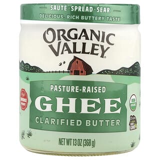 Organic Valley, Ghee, Beurre clarifié, 368 g