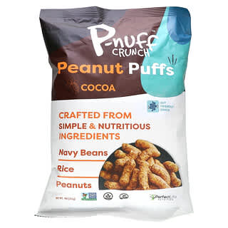 P-Nuff, Croquant, Soufflés aux cacahuètes, Cacao, 113 g
