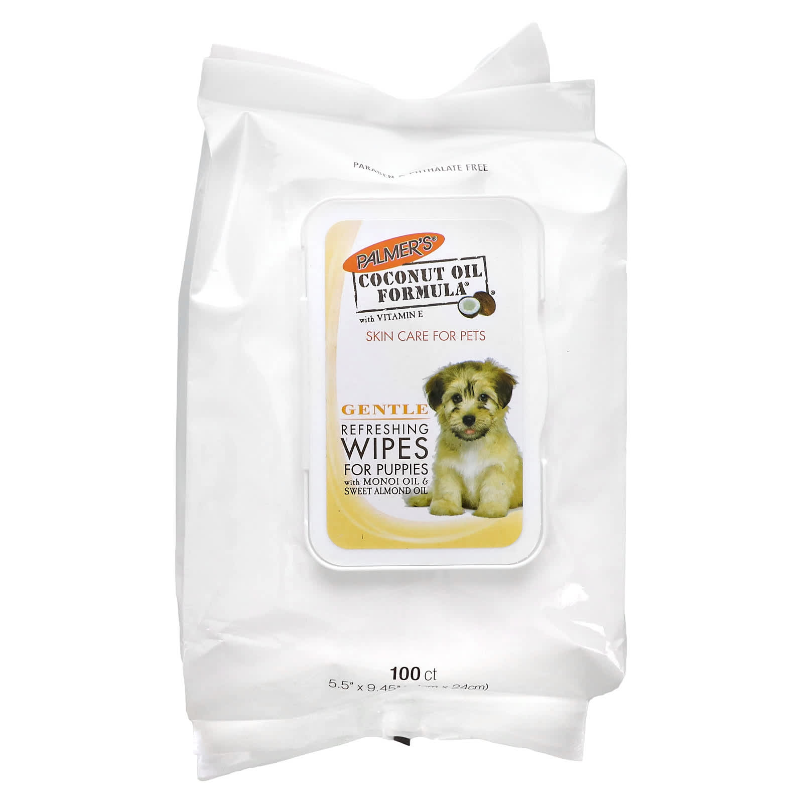 Coconut Oil Formula with Vitamin E Refreshing Wipes For Puppies