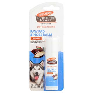 Palmer's for Pets, Cocoa Butter Formula®, 비타민E 함유, 발바닥 패드, 코 밤, 반려동물용, 14g(0.5oz)