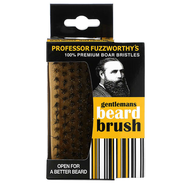 Professor Fuzzworthy's, Gentlemans Beard Brush, 100% Premium Boar Bristles, 1 Count (Discontinued Item) 