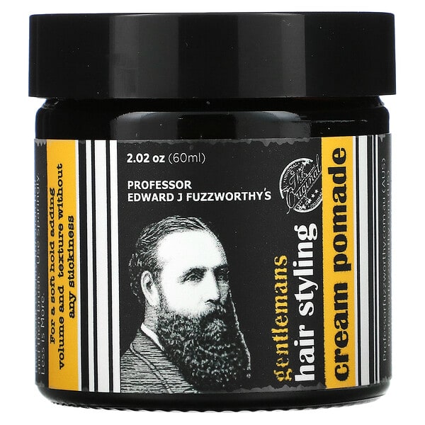Professor Fuzzworthy's, Gentlemans Hair Styling Cream Pomade, 2.02 oz (60 ml) (Discontinued Item) 