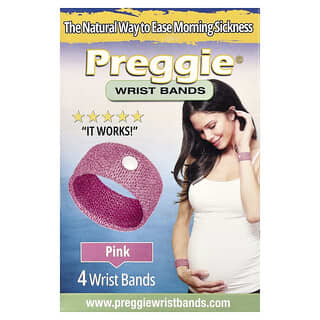 Preggie, 腕帶，粉色，4 條腕帶