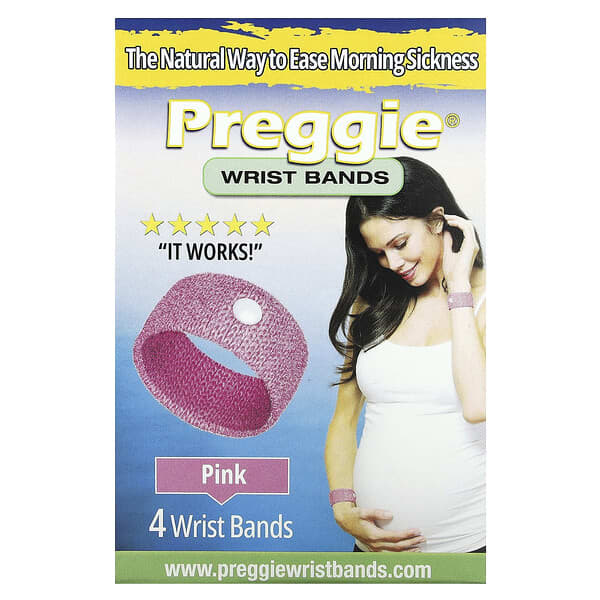 Preggie, 손목 밴드, 핑크, 손목 밴드 4개