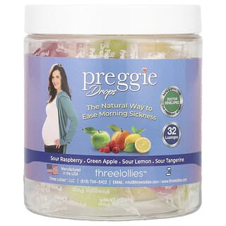 Preggie, Drops, Assorted, 32 Lozenges