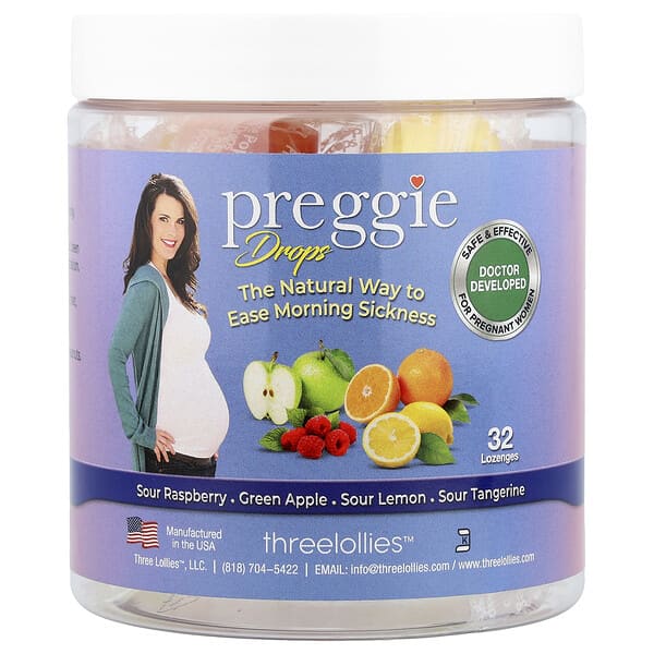 Preggie, Drops, Assorted, 32 Pastilles