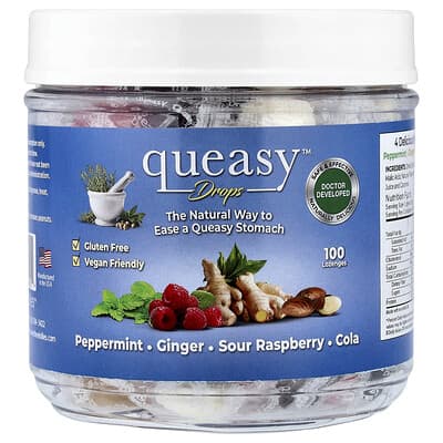 Preggie, Queasy™ Drops, Assorted Flavors, 100 Drops