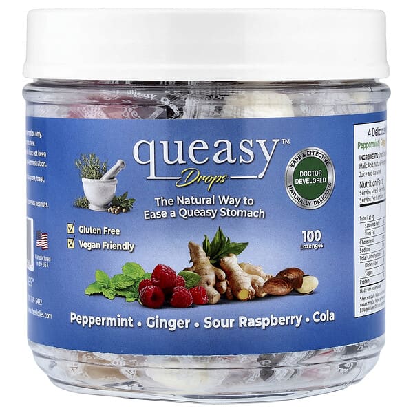 Preggie, Queasy™ Drops, Sortidos, 100 Pastilhas