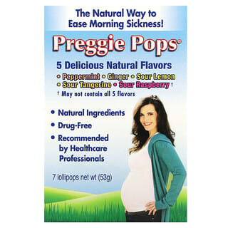 Preggie Pops, Assorted, 7 Lollipops, 53 g