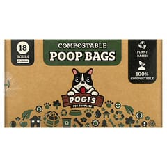 Pogi's Pet Supplies, Kompostierbare Kotbeutel, 18 Rollen, 270 Beutel