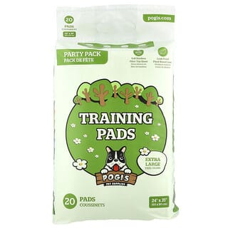 Pogi's Pet Supplies, Earth Friendly Training Pads, очень большие, 20 прокладок