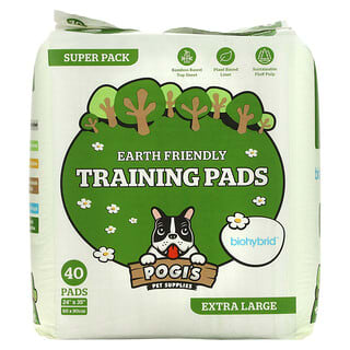 Pogi's Pet Supplies, Earth Friendly Training Pads, очень большие, 40 шт.