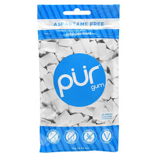 The PUR Company, Chewing Gum, Peppermint, 55 Pieces, 2.72 oz (77 g)