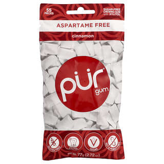 The PUR Company, Gomma da masticare, cannella, 55 pezzi, 77 g