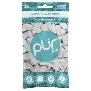 The PUR Company, Goma de mascar, Wintergreen, 55 Pieces, 77 g (2,72 oz)