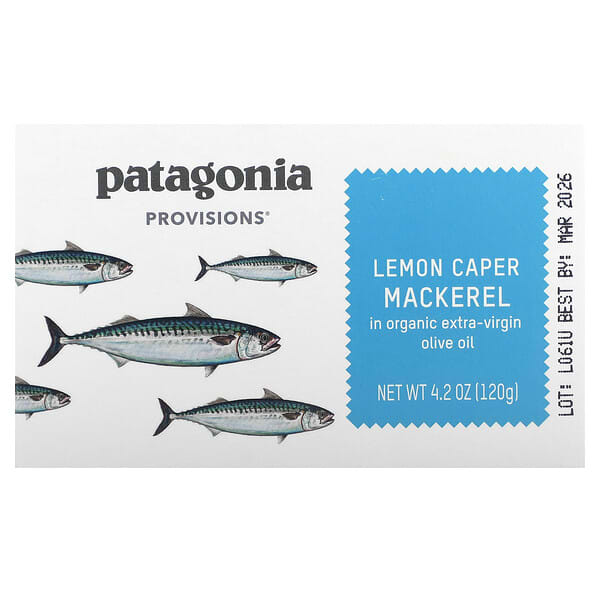 Patagonia Provisions, 檸檬刺山柑鯖魚，4.2 盎司（120 克）