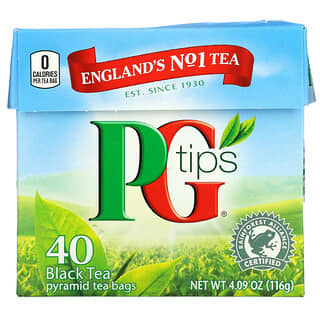 PG Tips, Black Tea, 40 Tea Bags, 4.09 oz (116 g)