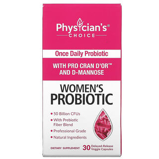 Physician's Choice, Probiótico para Mulheres, 50 Bilhões de UFCs, 30 Cápsulas Vegetais de Liberação Retardada