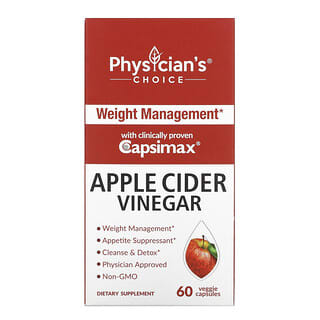 Physician's Choice, Vinagre de sidra de manzana, 60 cápsulas vegetales