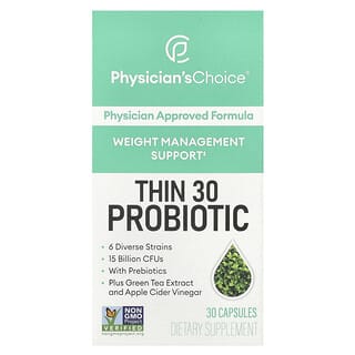 Physician's Choice, Probiotik Thin 30, 15 Miliar CFU, 30 Kapsul Nabati Pelepasan Tertunda