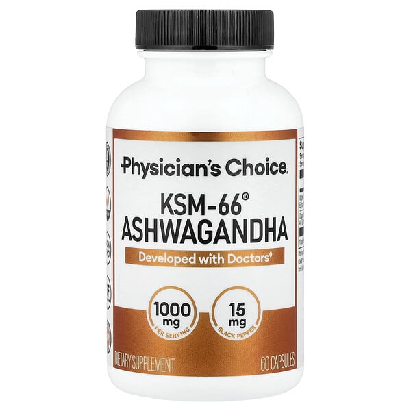 Physician's Choice, KSM-66® 아슈와간다, 캡슐 60정