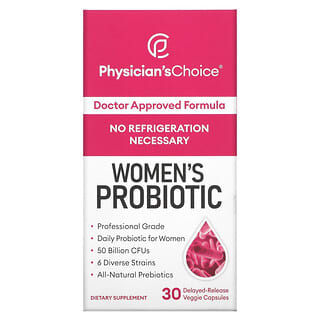 Physician's Choice, Probiótico para Mulheres, 50 Bilhões de UFCs, 30 Cápsulas Vegetais de Liberação Retardada
