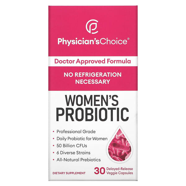 Physician's Choice, Probiotikum für Frauen, 50 Milliarden KBE, 30 pflanzliche Kapseln mit verzögerter Freisetzung