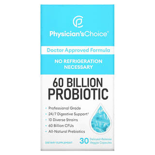 Physician's Choice, 60.000 millones de probióticos, 30 cápsulas vegetales de liberación retardada