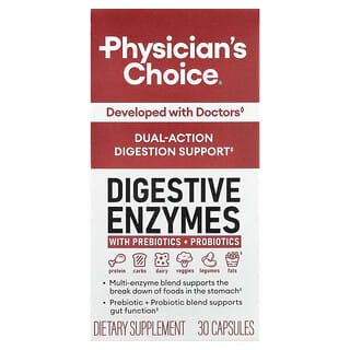 Physician's Choice, Prebiyotik ve Probiyotikli Sindirimi Kolaylaştıran Enzimler, 30 Kapsül