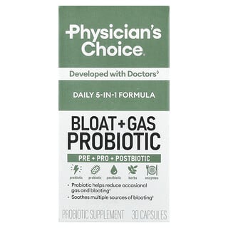 Physician's Choice, Пробиотик против подуване и газове, 30 капсули