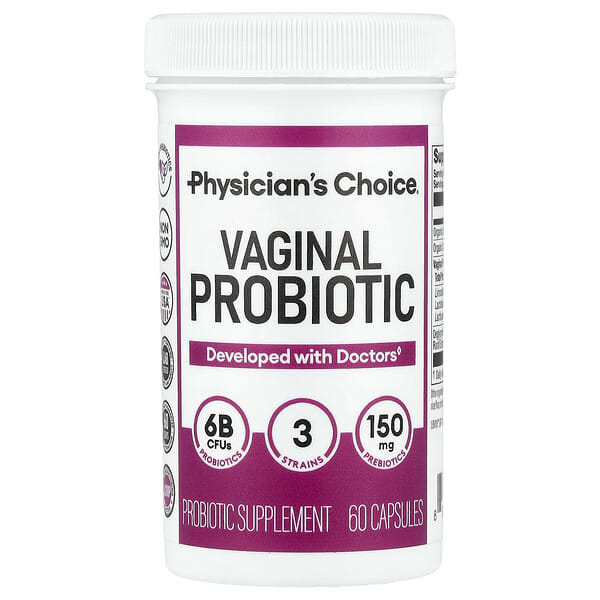 Physician's Choice, Suplemento probiótico vaginal, 60 cápsulas