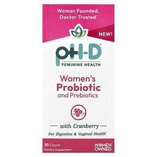 pH-D Feminine Health, 女性用プロバイオティクス＆プレバイオティクス、30粒