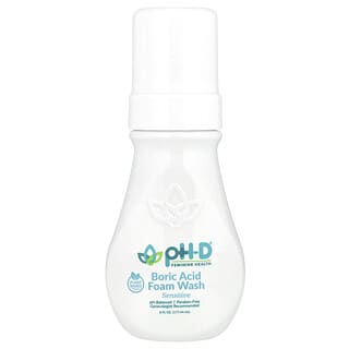 pH-D Feminine Health, Измиваща пяна с борна киселина, чувствителна, 6 течни унции (177,44 ml)