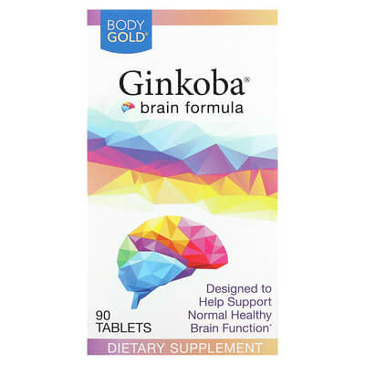 BodyGold, Centella Asiatica Brain Support Formula, 120 mg, 90 Tablets (40 mg each tablet)