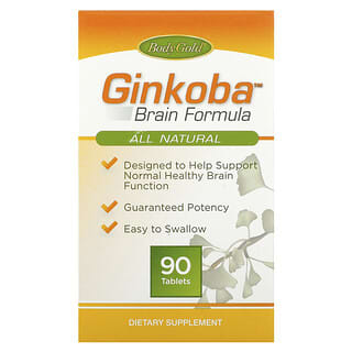 BodyGold, Ginkoba Brain Formula, 90 Tablets