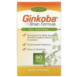 BodyGold, Ginkoba Brain Formula, 90 Tablets