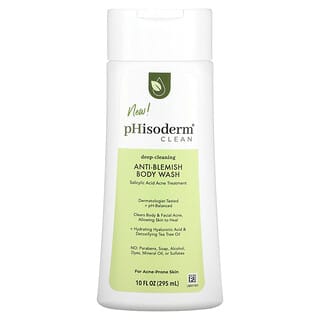 pHisoderm, Jabón líquido para el cuerpo limpio y anti-imperfecciones, 295 ml (10 oz. Líq.)