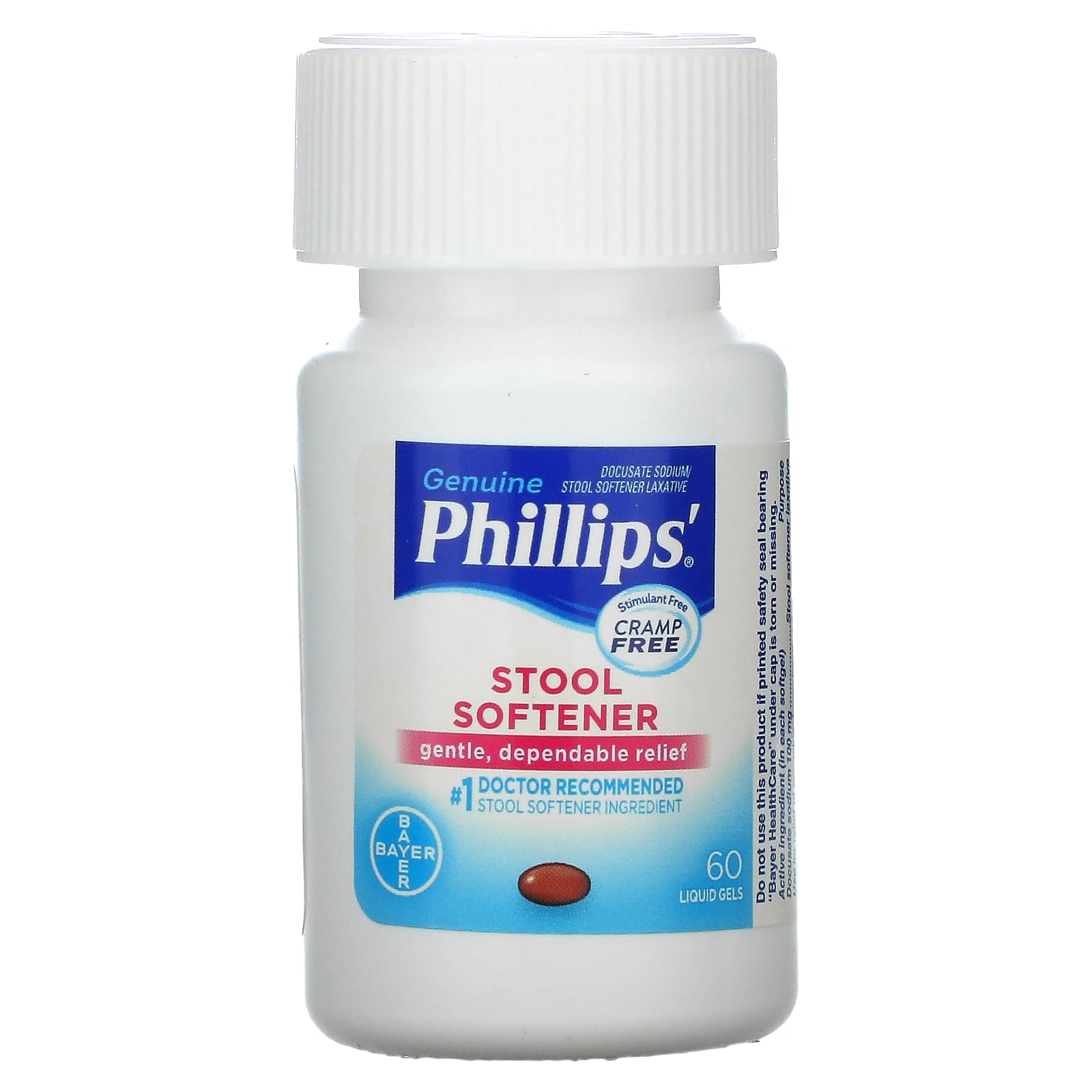 Phillip's, Stool Softener, 60 Liquid Gels