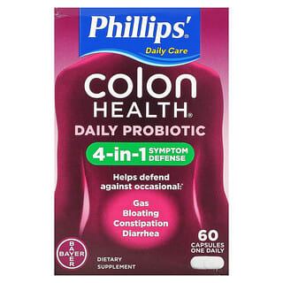 Phillip's, Probiótico diario para la salud del colon, 60 cápsulas