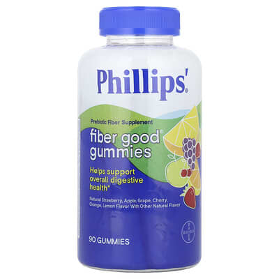 Phillip's, Fiber Good® Gummies, Assorted Flavors, 90 Count