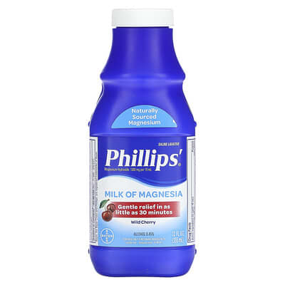 Phillip's, Milk of Magnesia, Wild Cherry Flavor, 12 fl oz (355 ml)