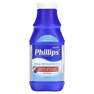 Phillip's‏, חלב מגנזיה, דובדבן בר, 355 מ"ל (12 אונקיות נוזל)