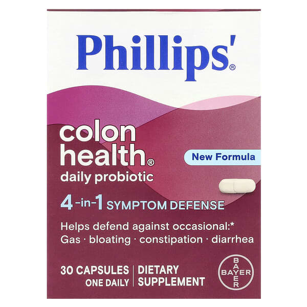 Phillip's, Colon Health® 데일리 프로바이오틱, 캡슐 30정