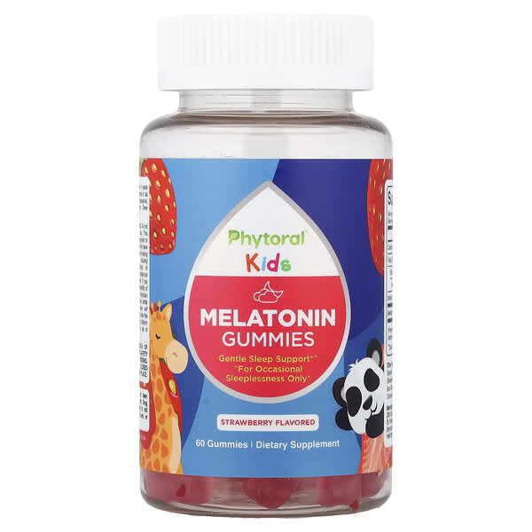Phytoral, Kids, Melatonin Gummies, Strawberry, 60 Gummies — product photo 1