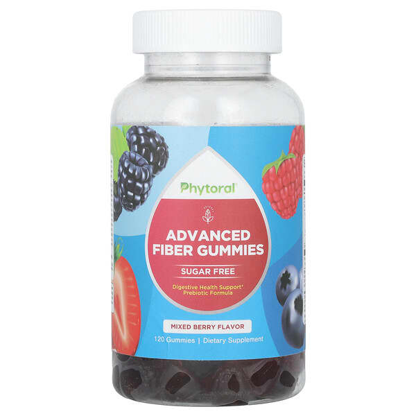 Advanced Fiber Gummies, Mixed Berry, 120 Gummies